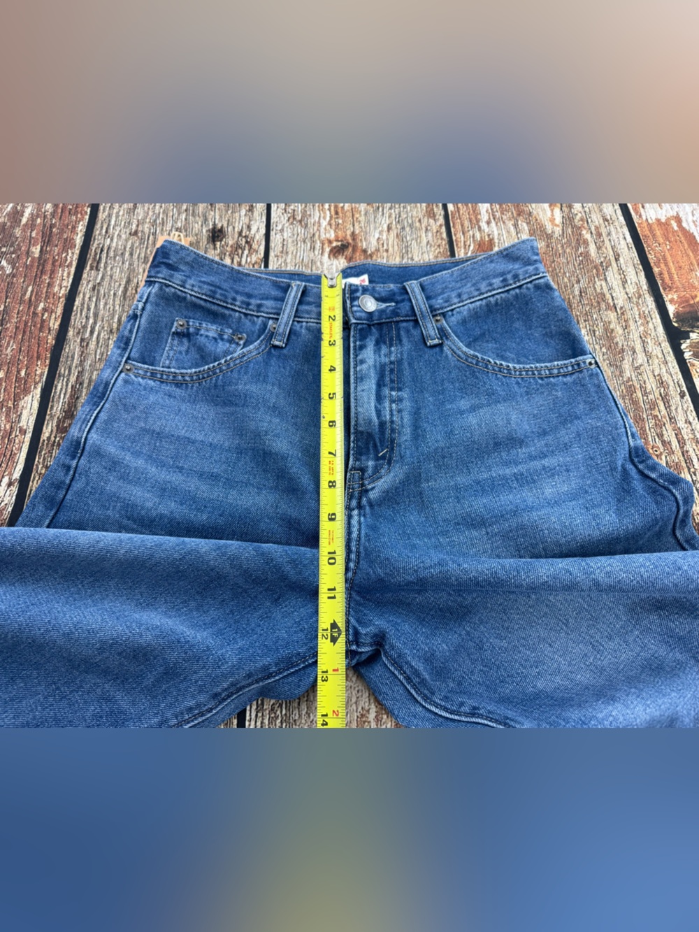 NEXTrys Women's Adapther Wide Leg, Baggy Denim Jeans Medium Wash, Size 26 x 31 - Picture 7 of 15